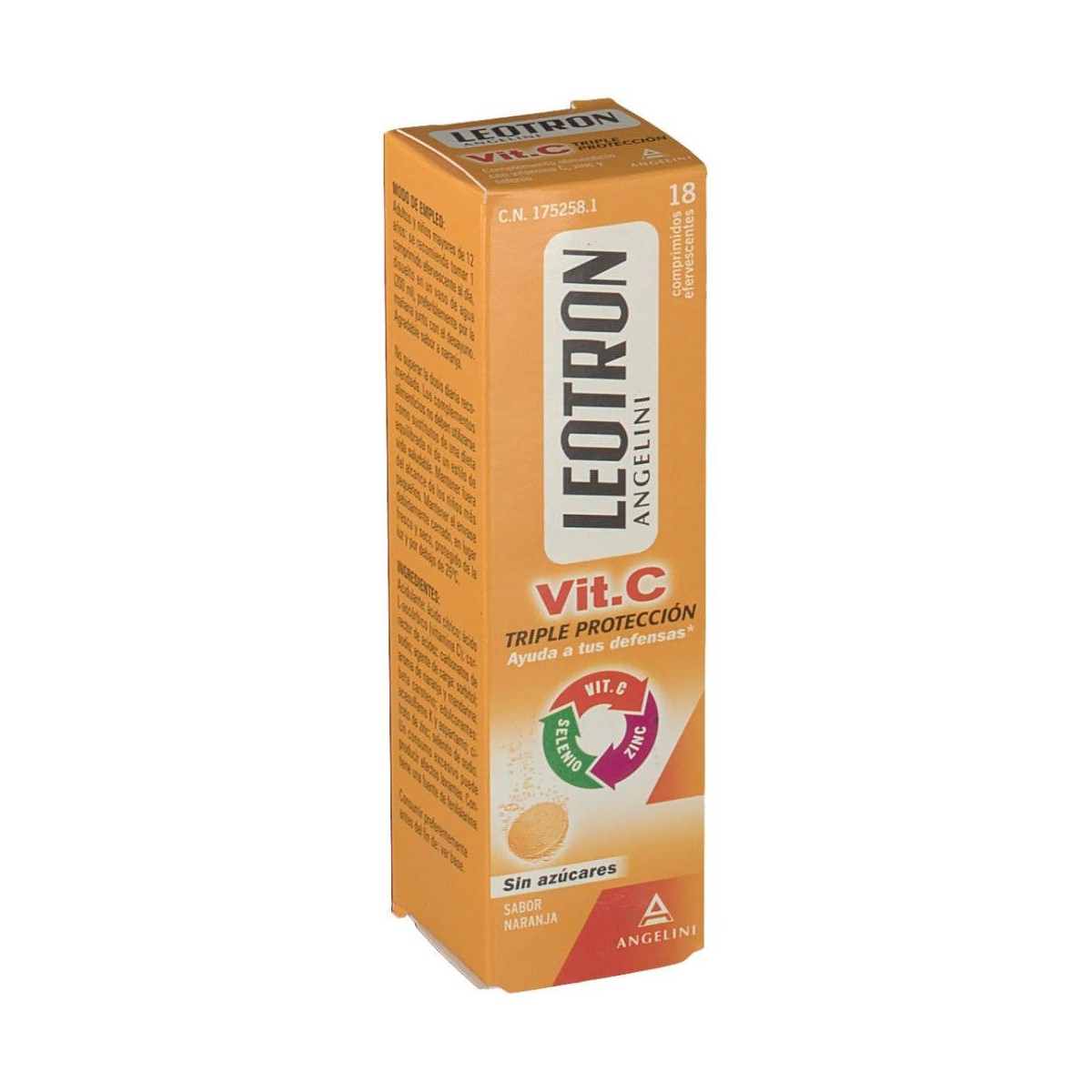 leotron vitamina c 18 comprimidos efervescentes